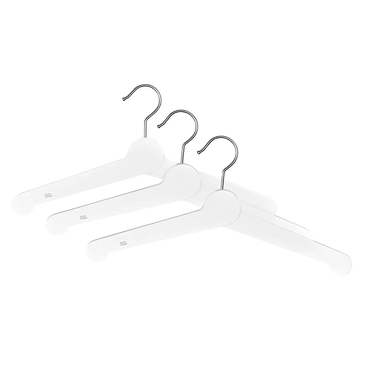 Essem Design, 3-pak Nostalgi bøjle Hvid
