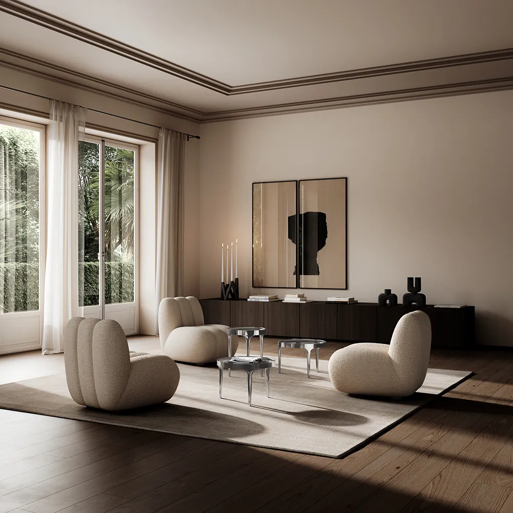  Phantom sofabord højt - krom