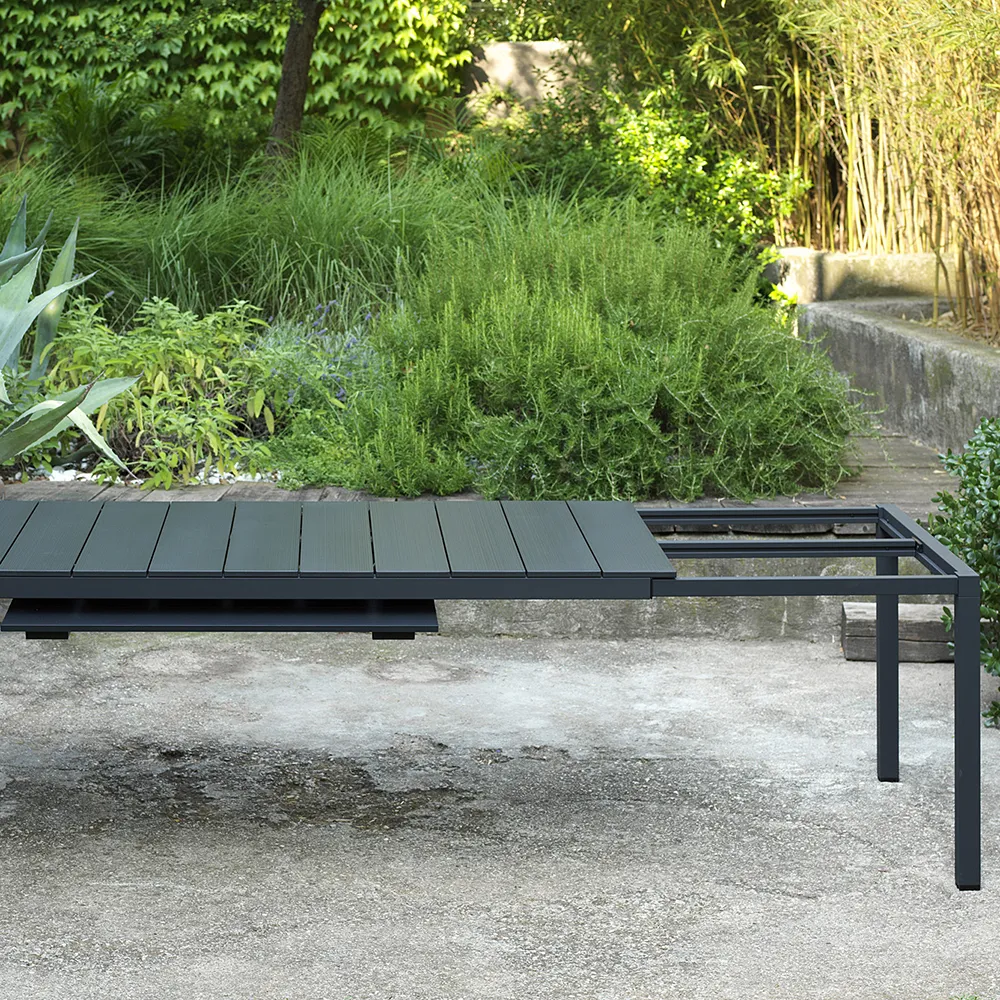 Rio Alu Spisebord 140//210x85 cm Anthracite