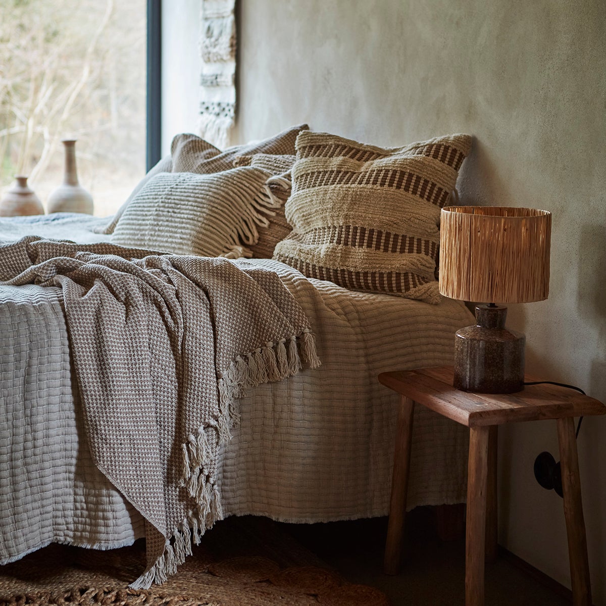  ANNA pudebetræk råhvid/beige