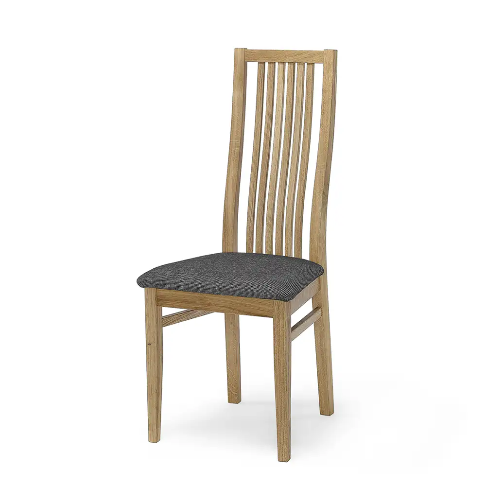 Torkelson, Allegro Spisestol i olieret eg med stof sæde 2-pakke