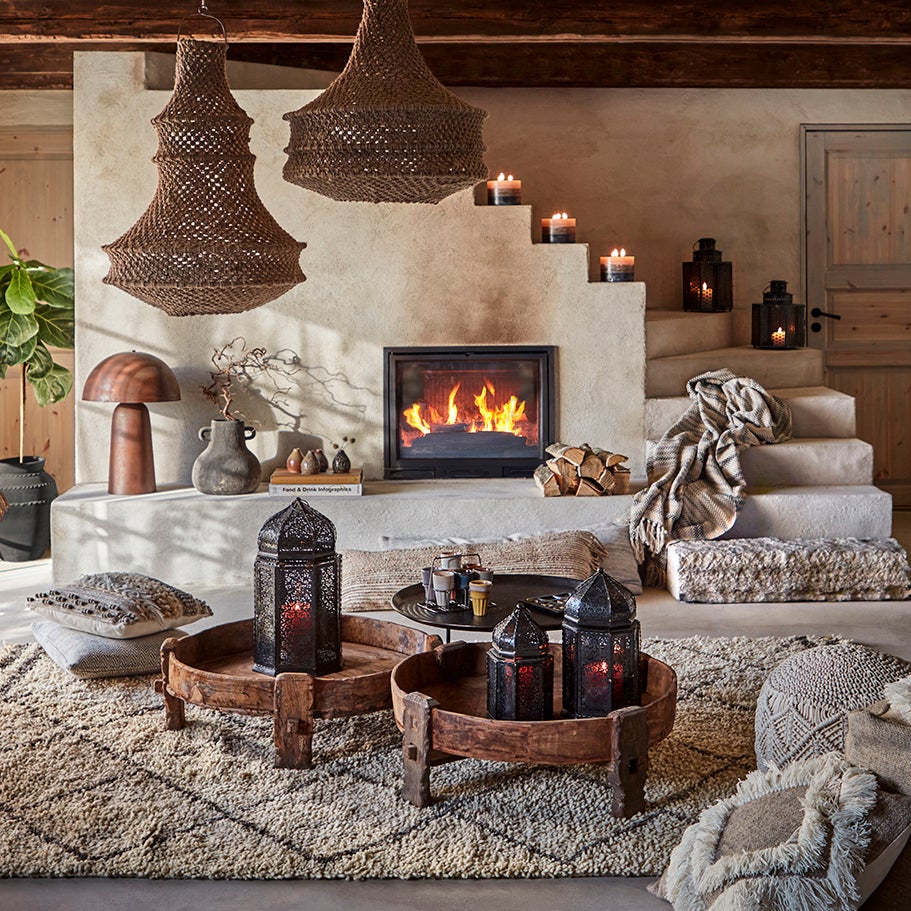  MINNA puf beige/elfenben