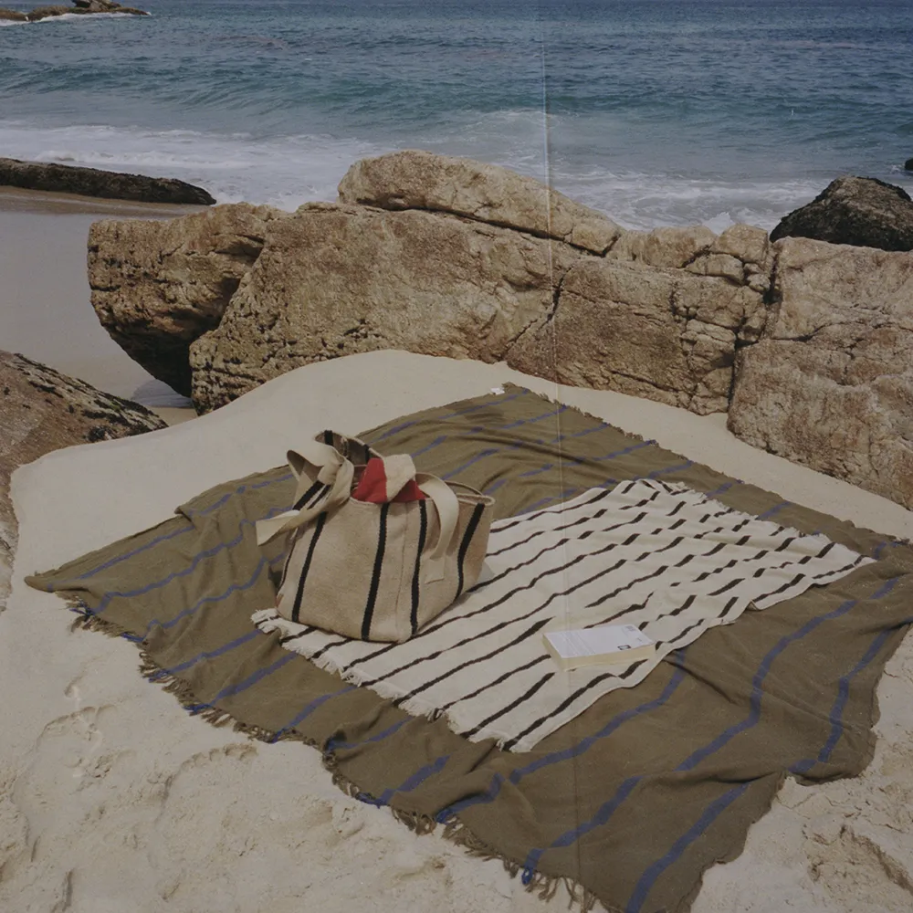 Badehåndklæde i økologisk bomuld Alee