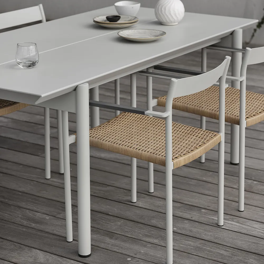 B45 Spisebord 250x92 cm Lysegrå