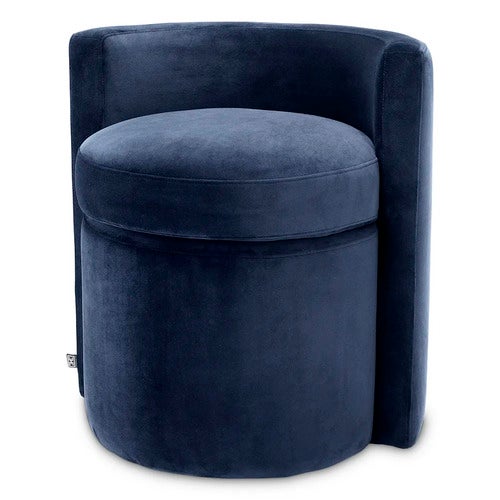 Høj lænestol Arcadia Savona midnight blue