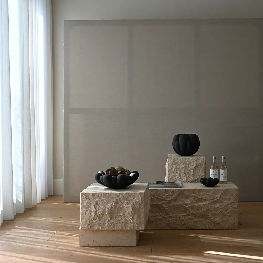 Temple lavt sofabord – Limestone