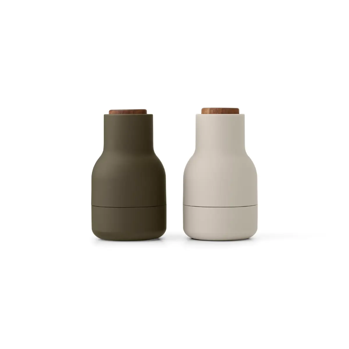 Audo Copenhagen Bottle Grinder krydderikværn Small 2-pak Hunting green/Beige/Valnød