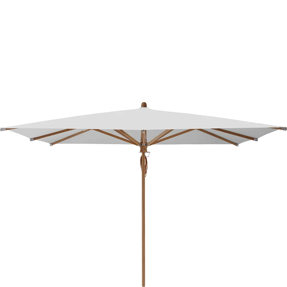 Glatz Teakwood parasoll 330×330 cm Kat.5 550 Cement