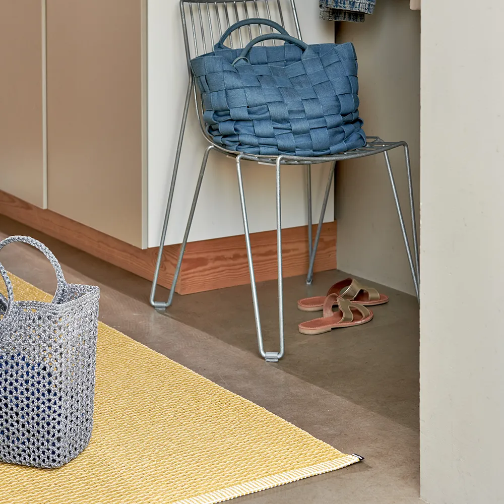 Mono tæppe Pale Yellow/ Mustard 140 x 200 cm