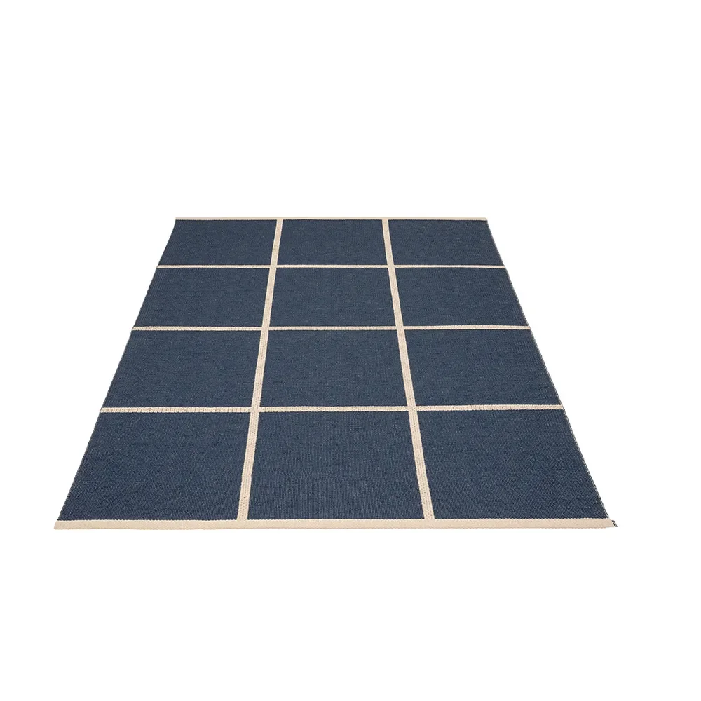 Pappelina, Vævet Tæppe Criss Dark Blue 180x260 cm