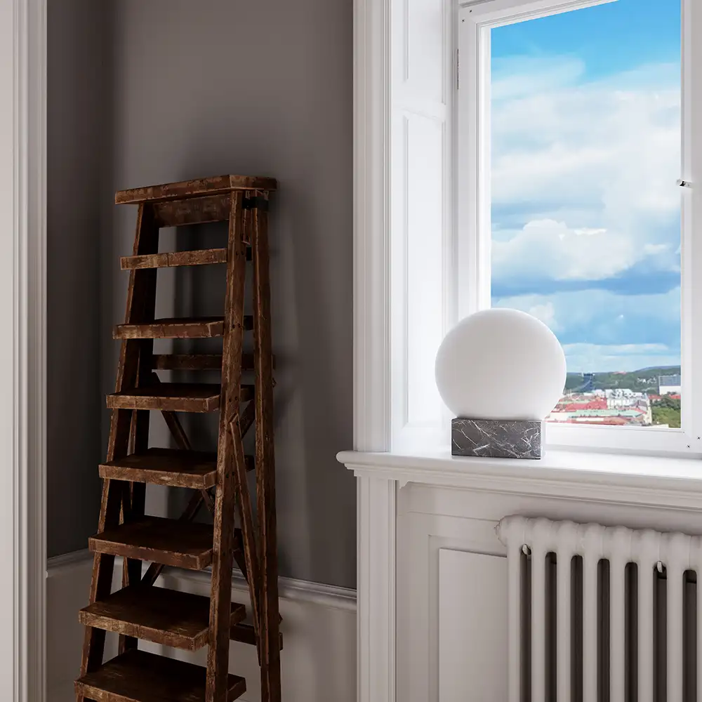 Glori Bordlampe Ø30cm Hvid