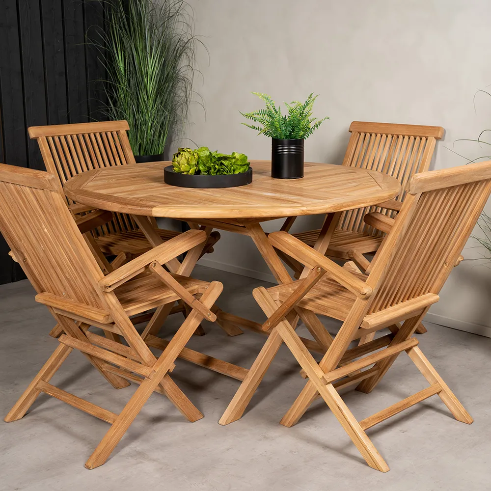 Kenya spisebord Ø120 cm Teak 