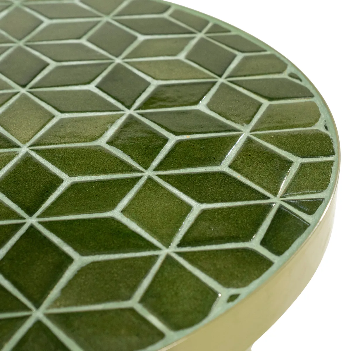 Sofabord Patterna med Bordplade af mosaik Green