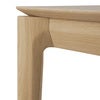 Bok Bænk Lakeret teak 35x186 cm