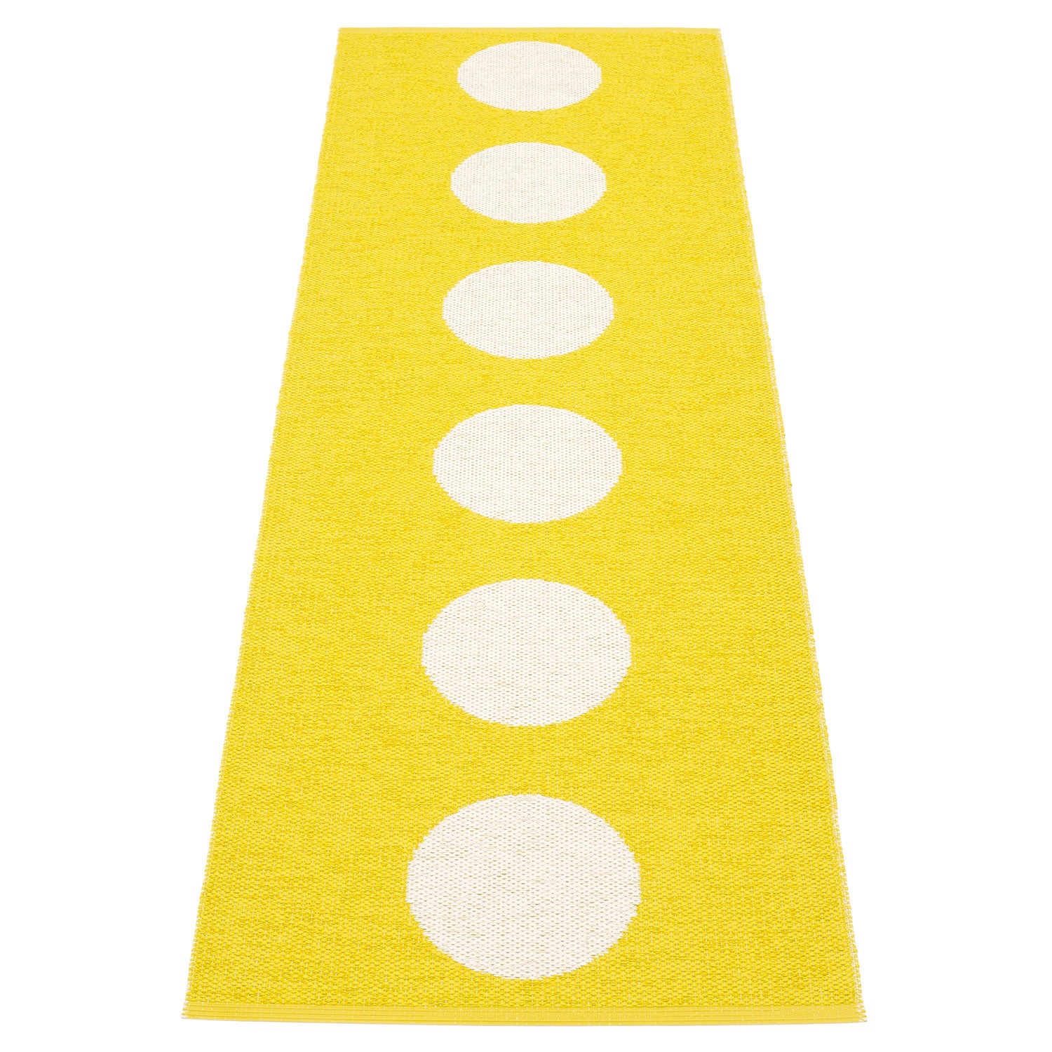 Pappelina, Vera tæppe 70x225 cm lemon / vanilla