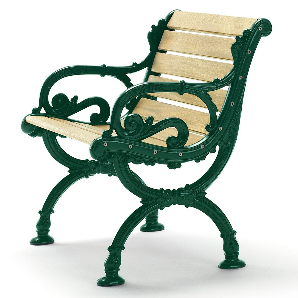 Byarums Bruk, Byarum lænestol / stativ: grøn / træ: imprægneret fyrret