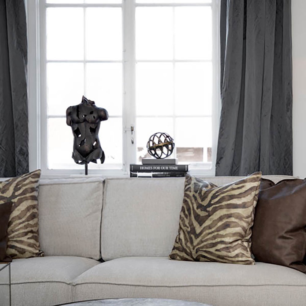 TORSO statue i metal-antik bronze