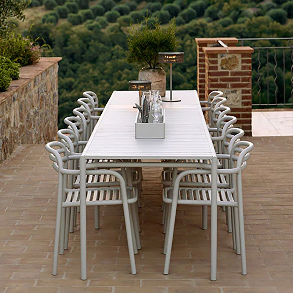  Bliss spisebordsforlængerplade inkl. ben Ørkenrød aluminium