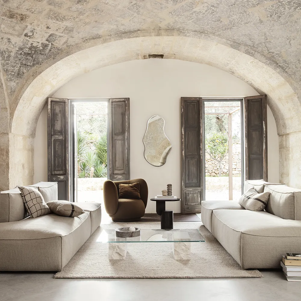 Pond Spejl 110x63 cm Dark Chrome