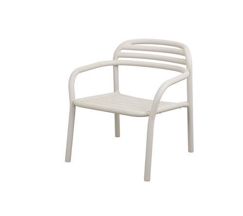 Bliss loungestol, stabelbar Sand, aluminium