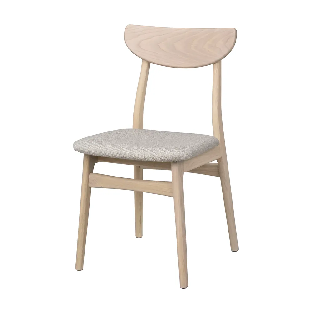 Rowico Home, Rodham stol hvidpigmenteret eg/grå-beige