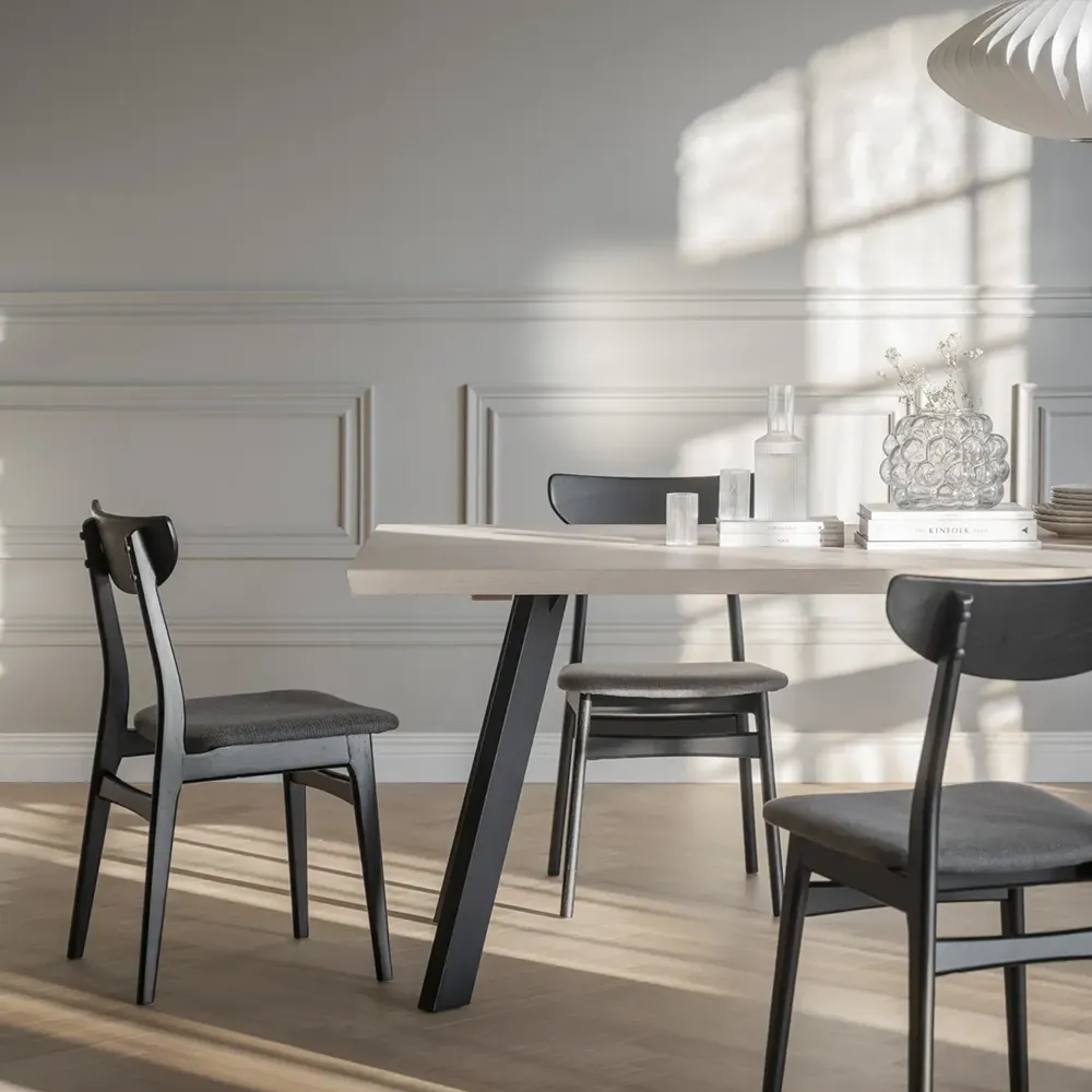 Rodham stol sort eg/mørkegrå