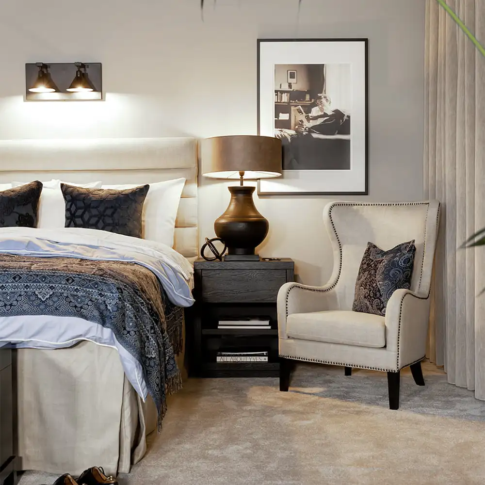 Bordlampe Bergamo Sort Artwood