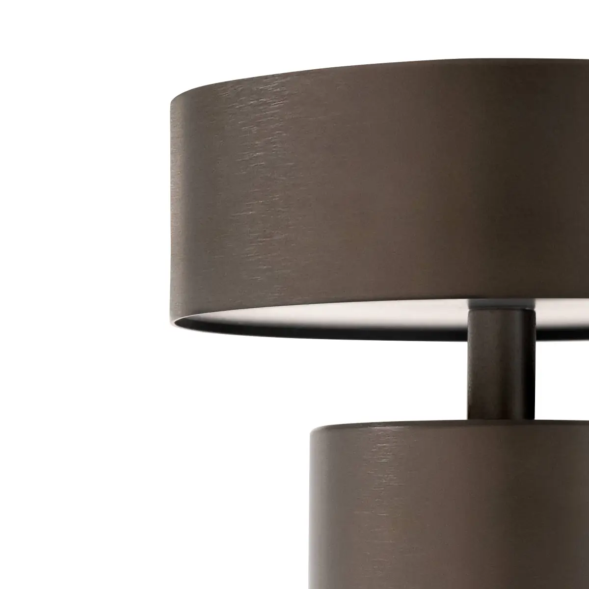 Column Bærbar lampe i bronzefarvet aluminium