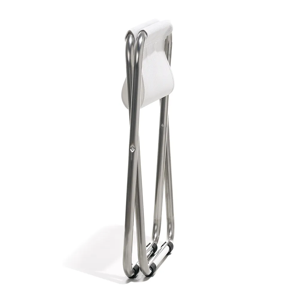 Chico fodskammel hvid aluminium/textilene