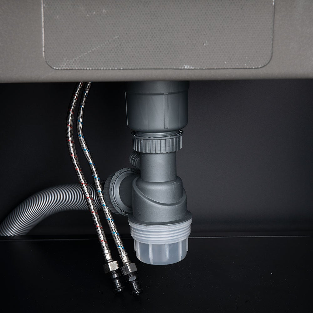 Fornax Køkkendel Vask/Hane Sort/Grå Brafab
​