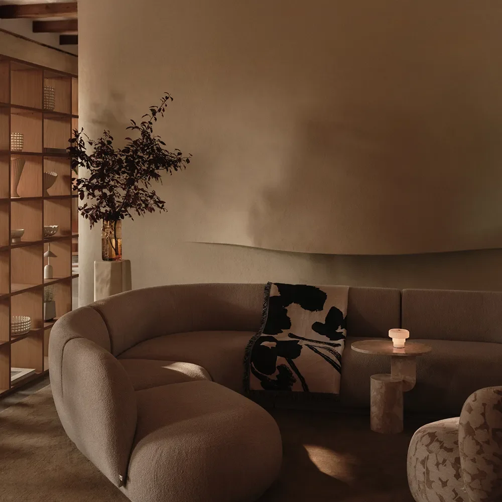 Mundblæst Bærbar Dæmpbar LED-Bordlampe Ripple