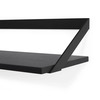 Ribbon hylde 140x20 cm sort eg/sort metal