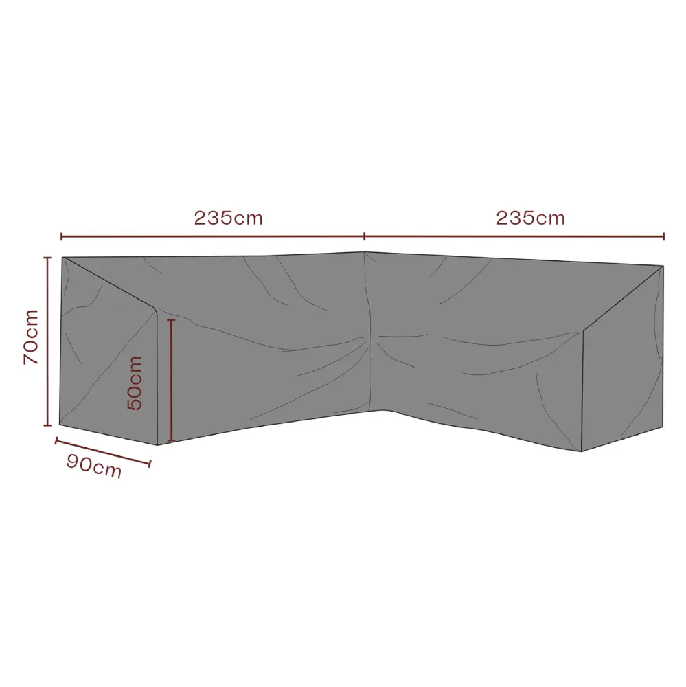Møbelbeskyttelse hjørnesofa 235/235x70 cm Premium