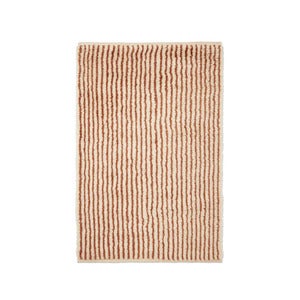 Kami Knyttet Tæppe 120x180 cm - Off-white/Rødbrun