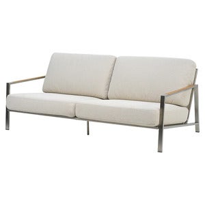 Naos 2,5-pers. sofa  Stainless steel / Dot beige