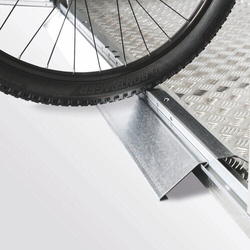 Tærskelrampe kun til dobbeltdøre og gulvramme 135x14,5x7 cm