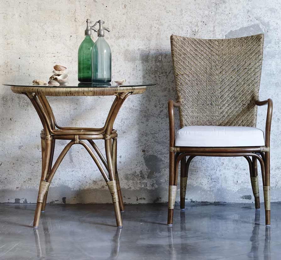 Tony sofabord rattan Antik