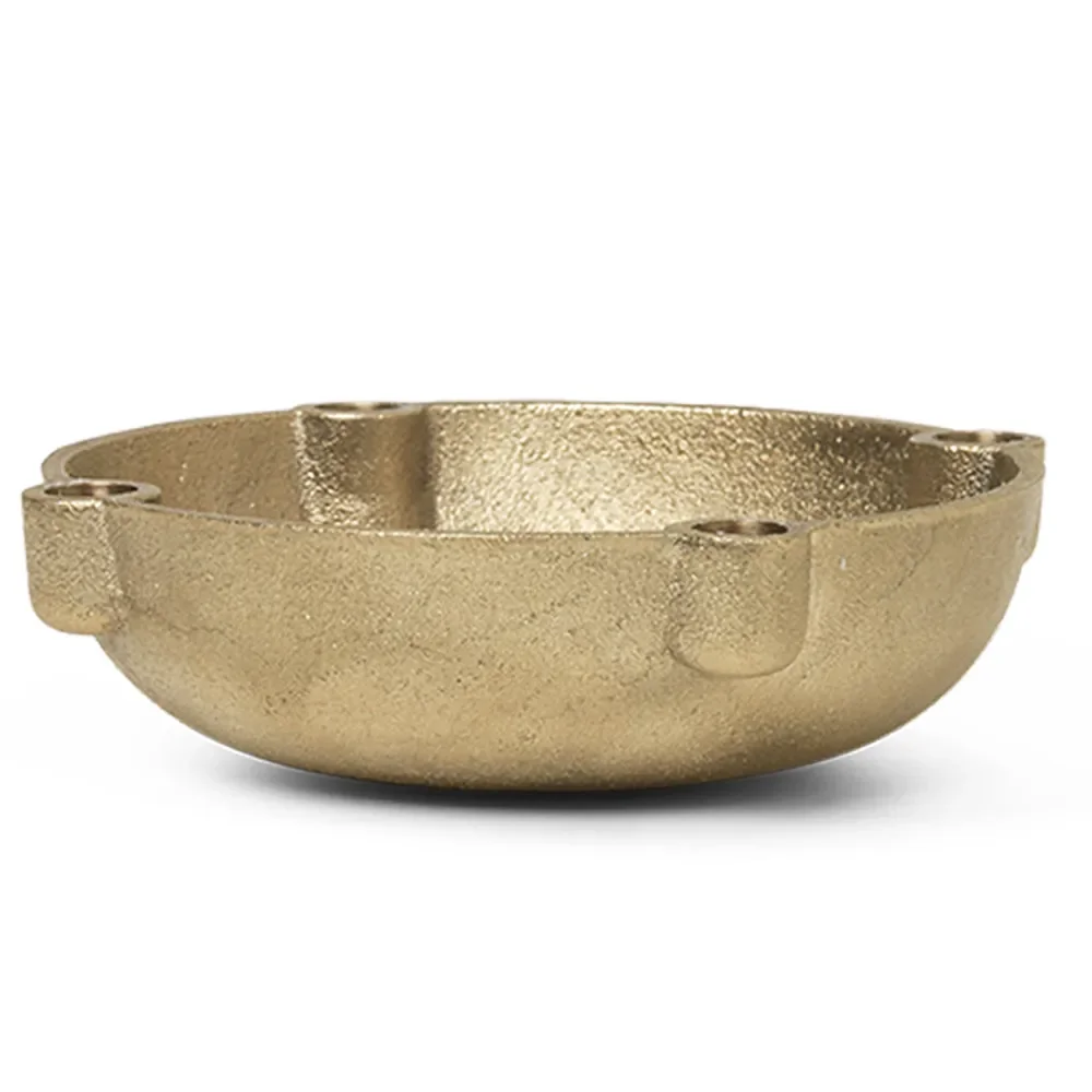 Bowl Lysestage Ø14 cm Brass