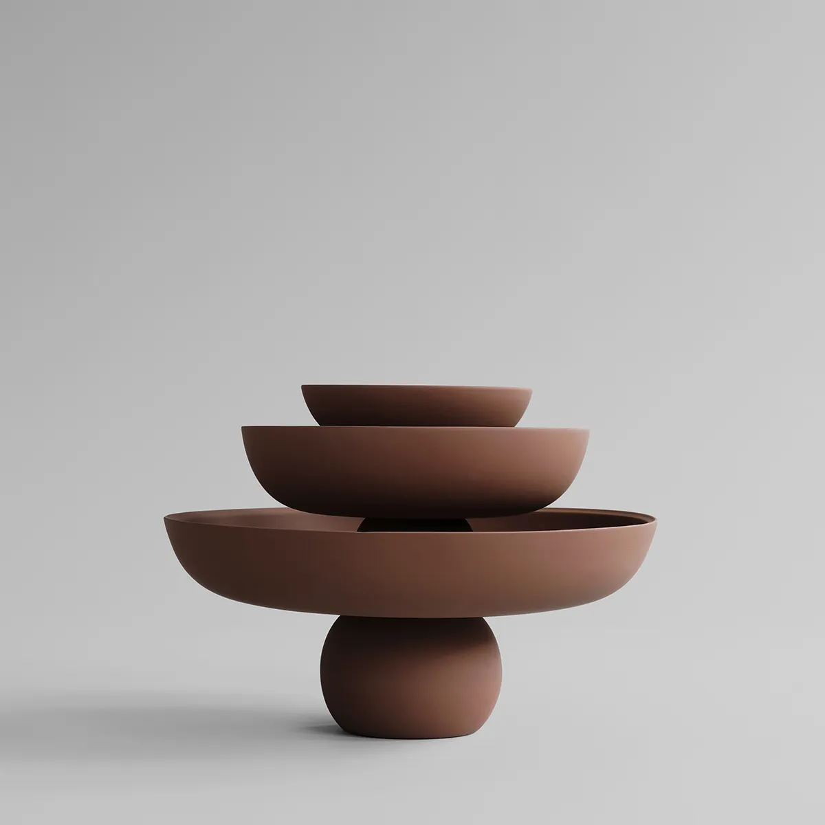 Håndmalet dekorationsskål Baburu Big Almond Ø 43 cm