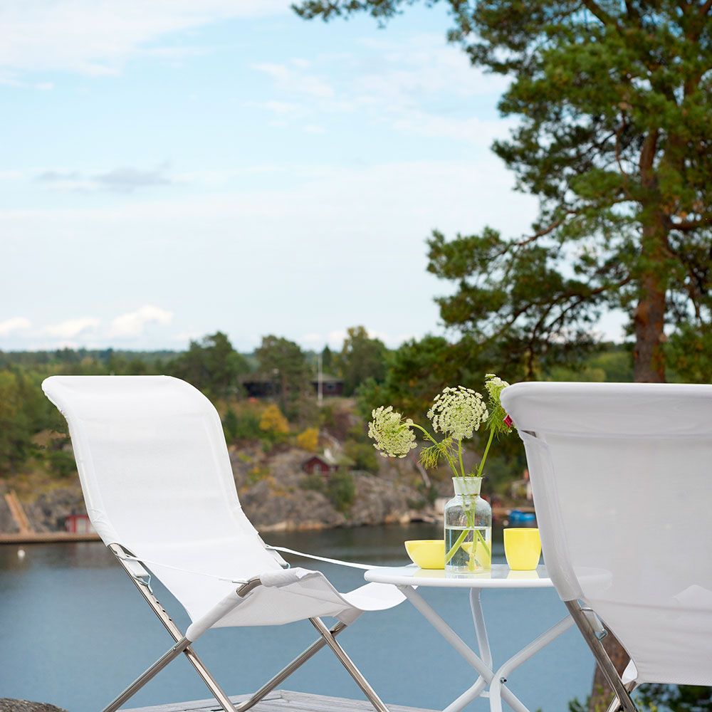 Tris sidebord 55 cm i hvid