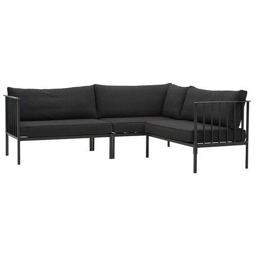 Upper sofa-sæt Vänster Sort / Teddy Black