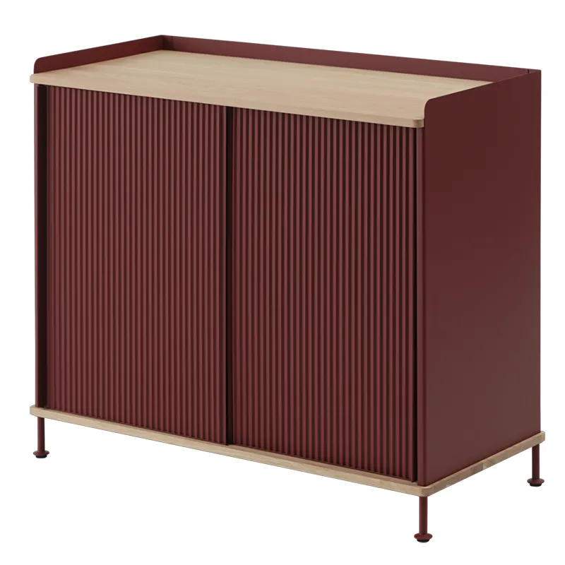 Muuto, Enfold skænk 100 x 45 cm  - oiled oak Deep Red