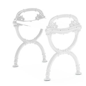 Byarum skammel ender: natur / træ: hvidlakeret fyrretræ