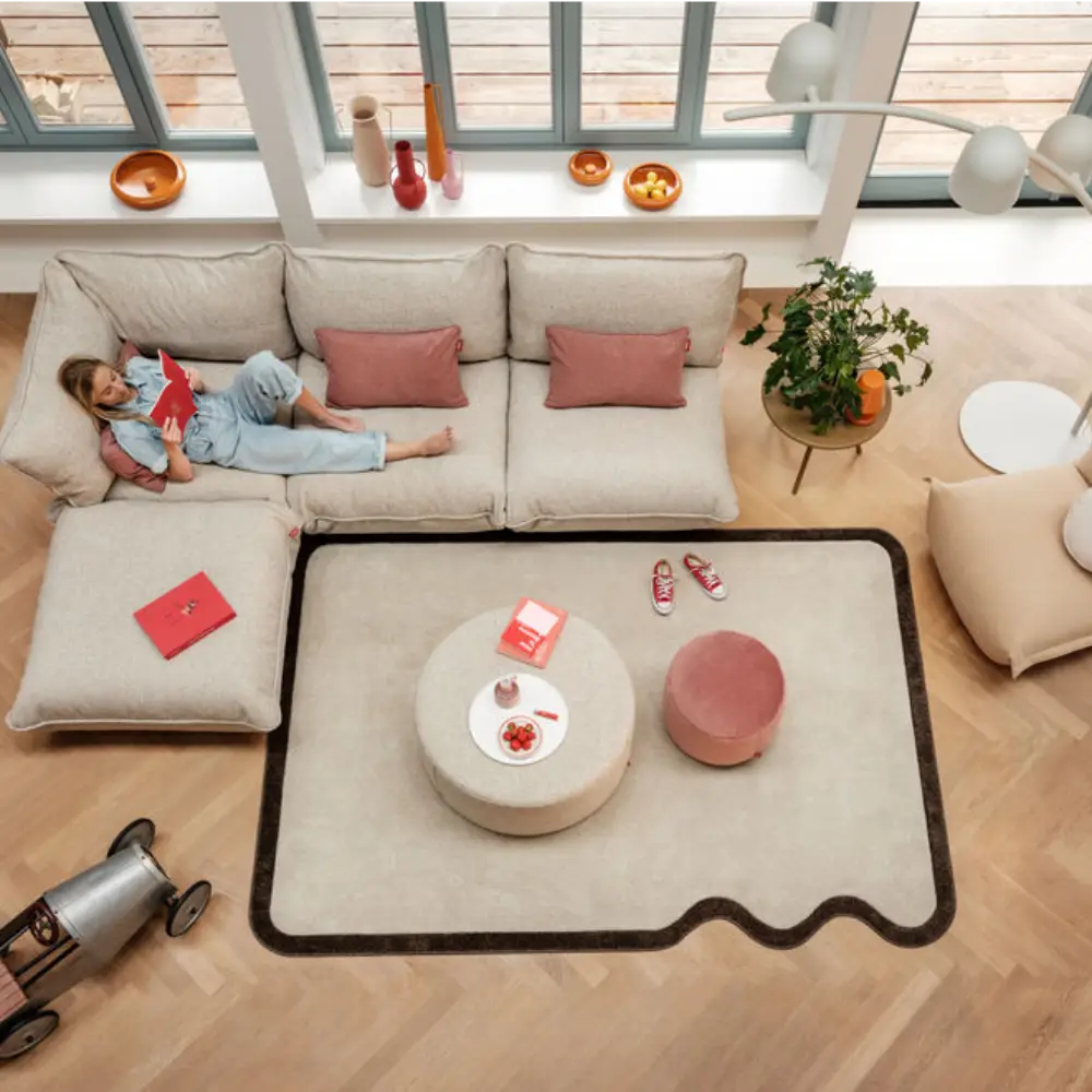 sumo fodskammel boucle recycled beige