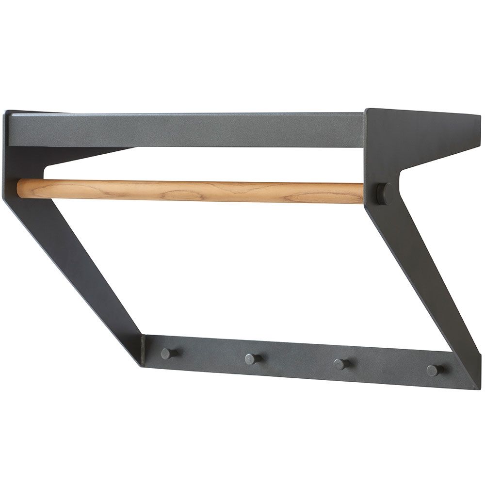 Copenhagen Tøjstativ Lava Grå / Teak