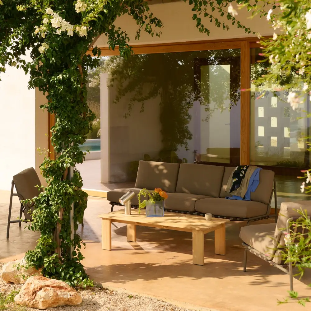 Sofabord Teak 135x55 Assemble