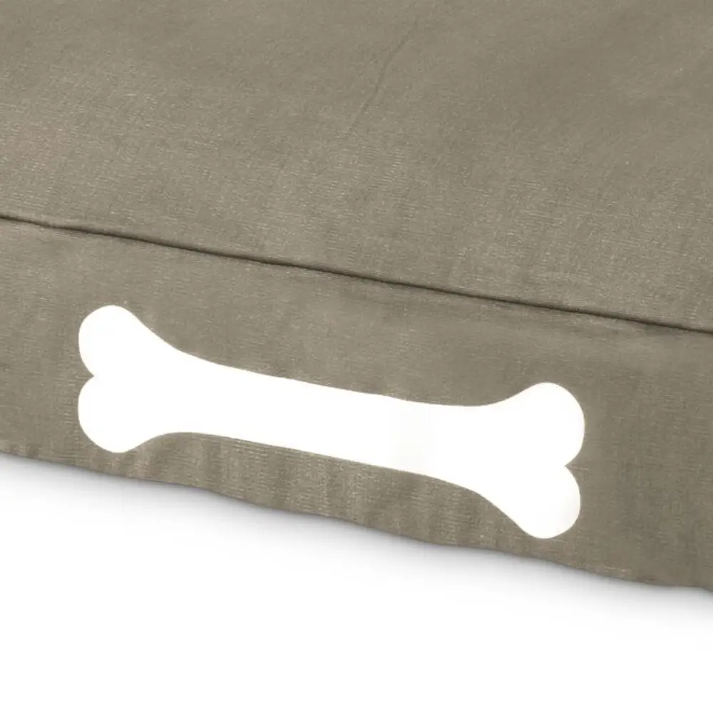 doggielounge L canvas Hunde seng recycled taupe grey