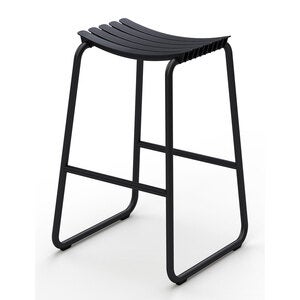 Reclips barstol sort aluminium