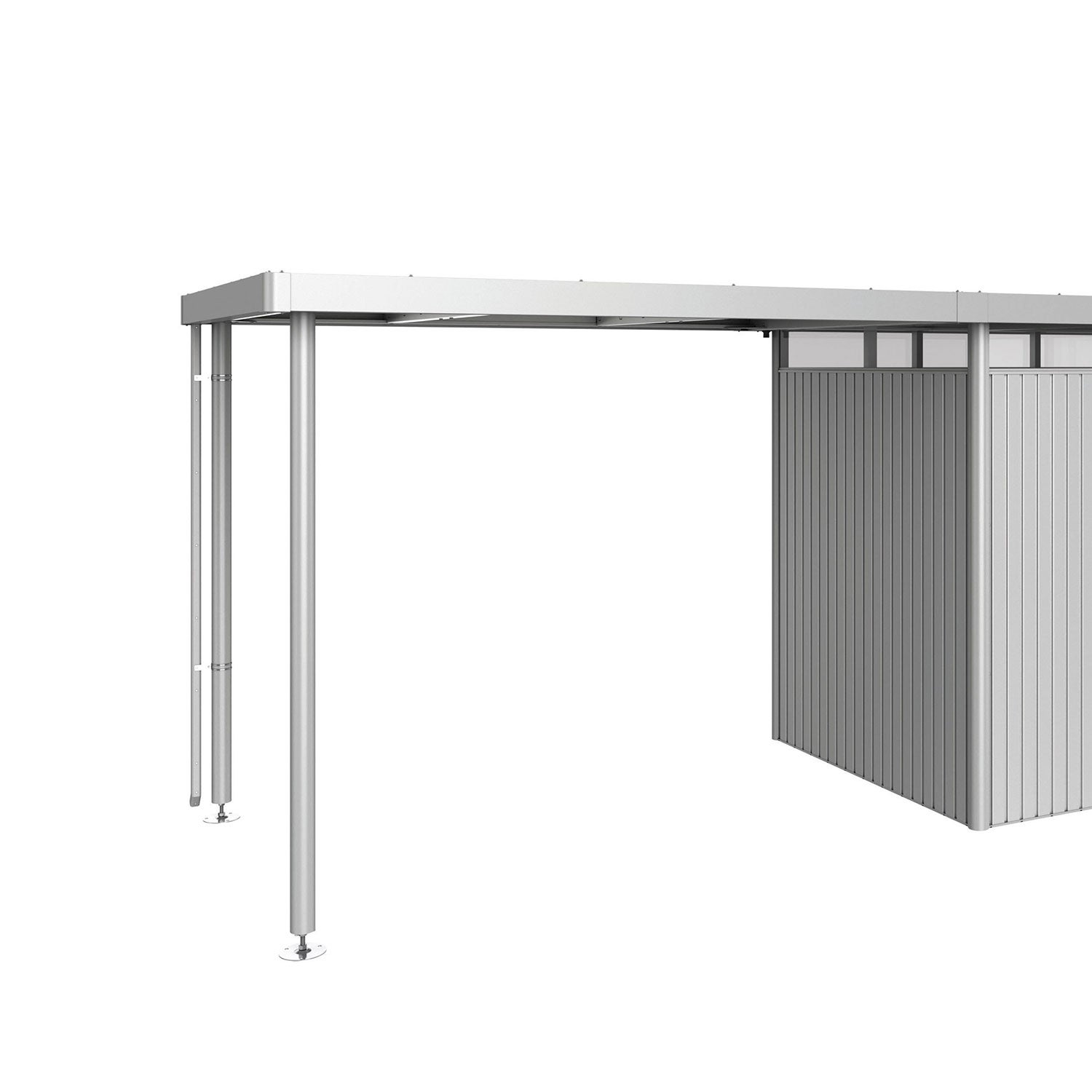 Biohort, Highline side taghave skur størrelse h2 metallisk sølv