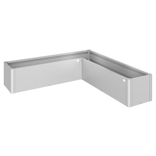 Belvedere mini-plantebed, størrelse L200, metallisk sølv